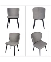 Slickblue Set of 2 Kitchen Dining Chairs Leather Chairs with Fire Retardant and Water Repellent Vinyl Seat