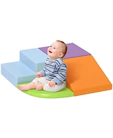 Qaba 4-Piece Kids Crawl and Climb Activity Play Set, Assorted