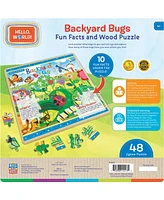 Masterpieces Hello, World! - Backyard Bugs 48 Piece Wood Jigsaw Puzzle