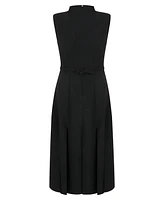 Nocturne Women's Padded Shoulder Midi Dress