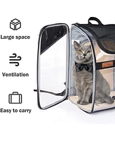 Slickblue Portable Dog & Cat Carrier Backpack Double Shoulder Design for Travel and Outdoor Use