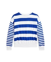 Polo Ralph Lauren Big Girls Striped French Terry Sweatshirt