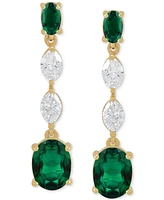 Grown With Love Lab Emerald (2-3/4 ct. t.w.) & Diamond (3/4 Drop Earrings 14k Gold (Also Ruby Sa