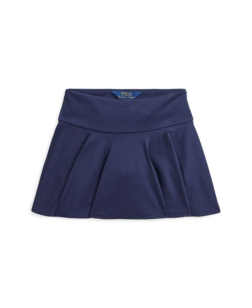 Polo Ralph Lauren Toddler and Little Girls Flounced Stretch Ponte Skort