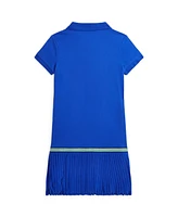 Polo Ralph Lauren Big Girls Pleated Stretch Mesh Dress