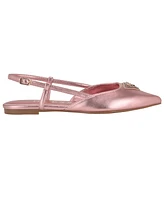 Guess Women's Bemas Pointed Toe Triangle Slingback Flats