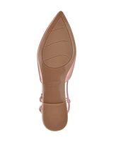 Guess Women's Bemas Pointed Toe Triangle Slingback Flats