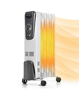 Skonyon 1500W Electric Space Heater with Adjustable Thermostat