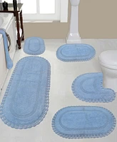 Home Weavers Hampton Crochet Reversible -Pc. Bath Rug Set