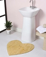 Home Weavers Modesto Heart Shaped Bath Rug, 25" x