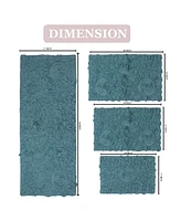 Home Weavers Bell Flower -Pc. Bath Rug Set