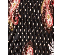 Jm Collection Women's Printed Paisley Pleated Shirt, Created for Macy's