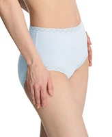 Natori Bliss Lace-Trim High Rise Cotton Brief Underwear 755058