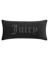 Juicy Couture Silver-Tone Rhinestone Decorative Pillow, 16" x 36"