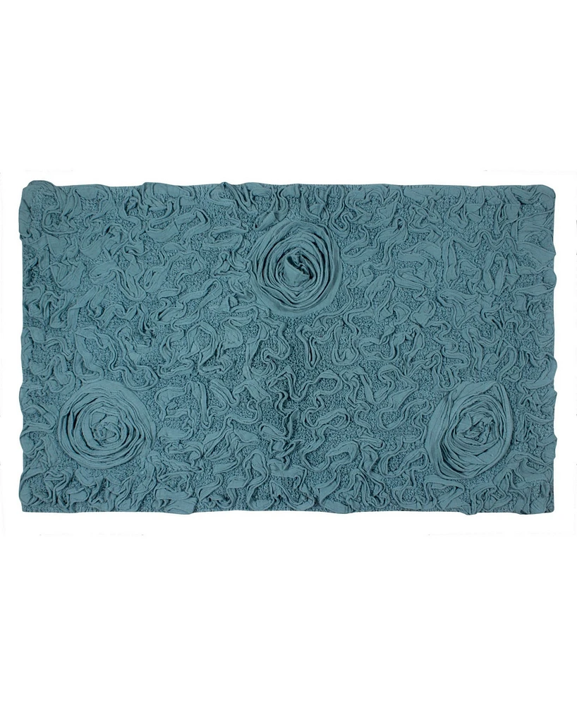 Home Weavers Bell Flower Bath Rug