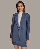 Donna Karan New York Women's Wool-Blend One Button Blazer