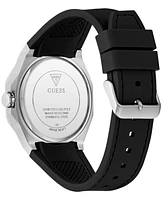 Guess Men's Analog Black Silicone Watch, 42mm