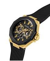 Guess Men's Multi-Function Black Silicone Watch, 45mm