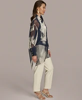 Donna Karan New York Women's Metallic Print Tunic