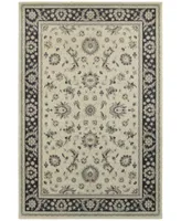 Jhb Design Tidewater Pira Ivory Navy Area Rugs