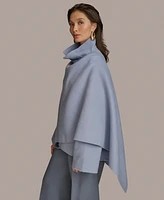 Donna Karan New York Women's Wool-Blend Wrap Cape