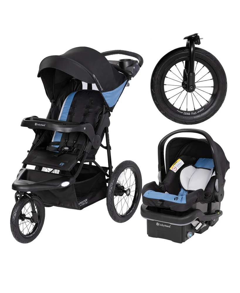Baby Trend Expedition Zero Flat Jogger Travel System with Led Lights