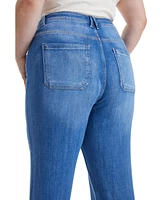 Bayeas Plus Jess High Rise Relaxed Straight Jeans