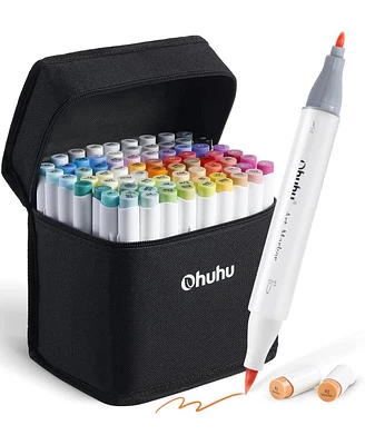 Ohuhu Honolulu 72ct Classic Brush/Fine Dual Tip Alcohol Markers Y30-80400-76