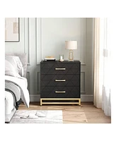 gaomon 3 Drawer Dresser, Wood Chest Drawers With Storage For Closet, Bedroom