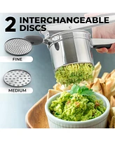 Zulay Kitchen Heavy Duty Stainless Steel Potato Ricer - 2 Discs