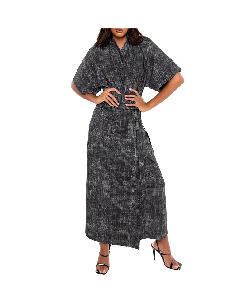 Dai Moda Women's Kimono Dress - Scratch