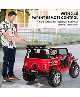 Slickblue 12V Electric Kids Ride-On Car 2-Seat Suv Truck for Exciting Adventures