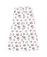 Hudson Baby Girls Cotton Sleeveless Wearable Sleeping Bag, Sack, Blanket, Dusty Rose Floral, 0-6 Months