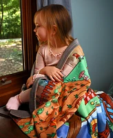 Pipp & Spalding Kids Woodlands Wonderland Collectible Character Seek-and-Find Throw Blanket