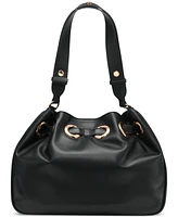 Karl Lagerfeld Paris Desiree Large Leather Hobo