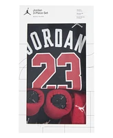 Jordan Baby Boys and Girls Mesh Jersey Gift Box, 3 Piece Set