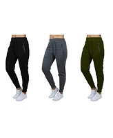 Galaxy By Harvic Women's Pro Star Modern Fit Fleece Lined Joggers