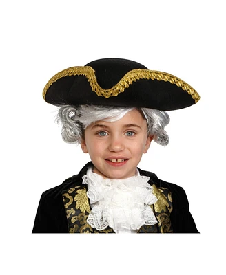 Dress Up America Black Colonial Tricorn Costume Hat - Kids