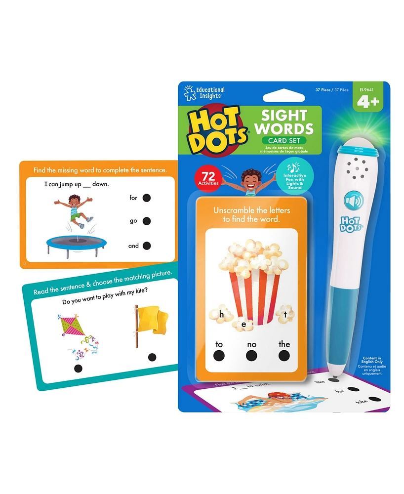 Educational Insights Hot Dots Sight Word Card Set