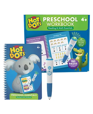 Educational Insights Hot Dots Preschool Essentials Reading Math Workbook