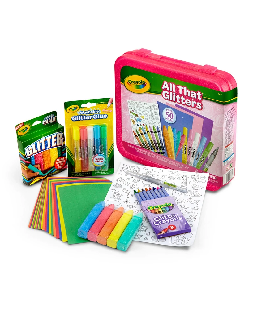 Crayola All That Glitters Art Set, 50 Pieces