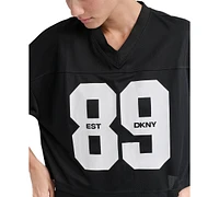 Dkny Sport Women's Varsity Mesh Cropped T-Shirt