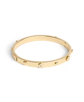 Coach Faux Stone Signature Mixed Motif Bangle Bracelet