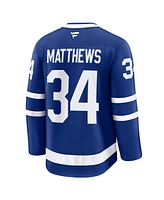 Fanatics Men's Auston Matthews Blue Toronto Maple Leafs Captain Patch Home Premium Jersey