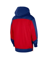 Nike Men's Blue Detroit Pistons Authentic On-court Showtime Performance Full-Zip Hoodie