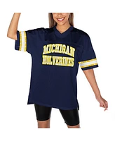 Gameday Couture Women's Navy Michigan Wolverines Until Kickoff Rhinestone Fashion T-Shirt