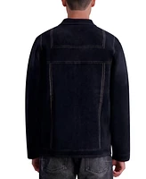 Karl Lagerfeld Paris Men's Contrast Trim Knit Shirt Jacket