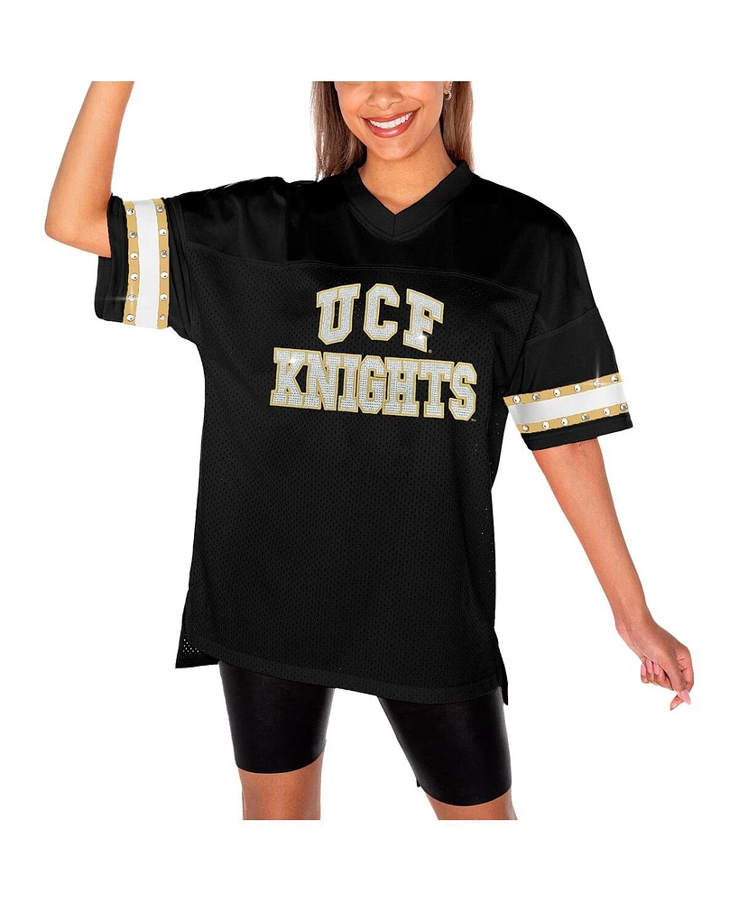 Gameday Couture Women's Black Ucf Knights Until Kickoff Rhinestone Fashion T-Shirt