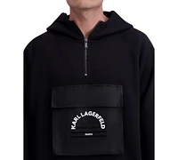 Karl Lagerfeld Paris Men's Longitude/Latitude Front Pocket Hoodie