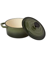 Smith and Clark Green Gradient 3-Quart Enameled Cast Iron Dutch Oven